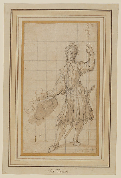 Attributed to Federico Zuccaro:A Swiss Guard late 16th–early-16x12"(A3) Poster