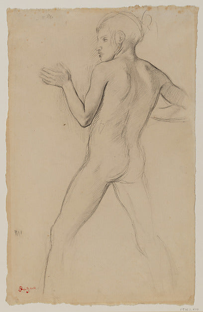 Edgar Degas:Youth in an Attitude of Defense 1859–60-16x12