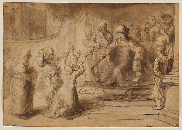Constantijn Daniel van Renesse:The Judgment of Solomon 1649–-16x12"(A3) Poster