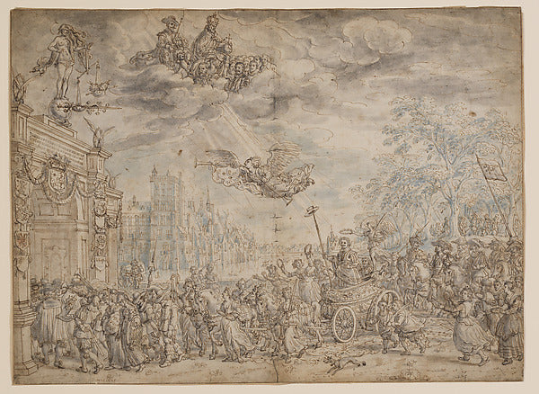 David Vinckboons:The Triumphal Entry of Frederik Hendrik of -16x12"(A3) Poster