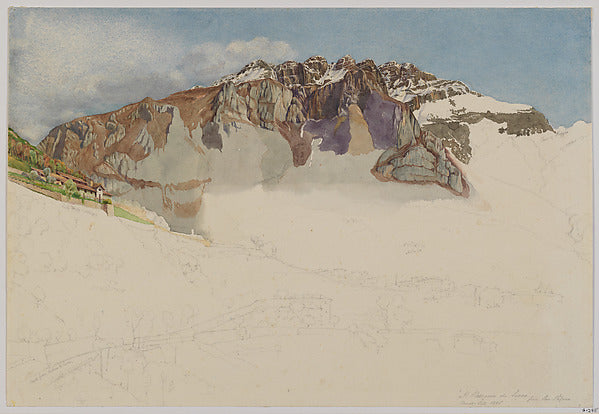 Frank Randal:Mountainous Landscape in Italy: "Il Resegone" 1-16x12"(A3) Poster