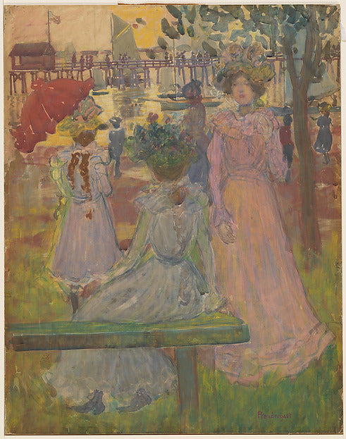 Maurice Brazil Prendergast:Late Afternoon Summer c1900–1905-16x12"(A3) Poster