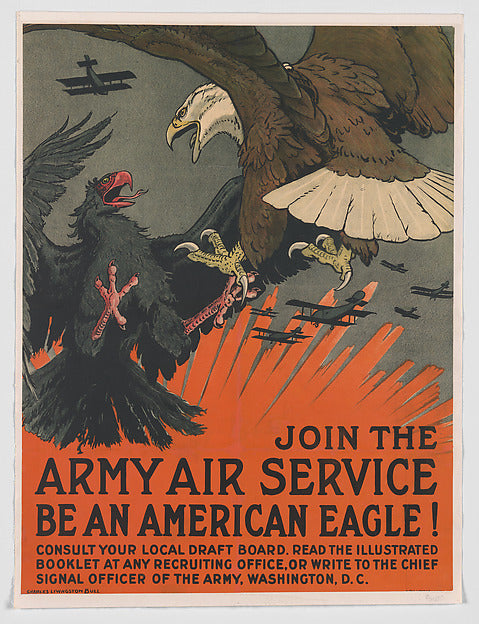 Charles Livingston Bull:Join the Army Air Service: Be an Ame-16x12"(A3) Poster