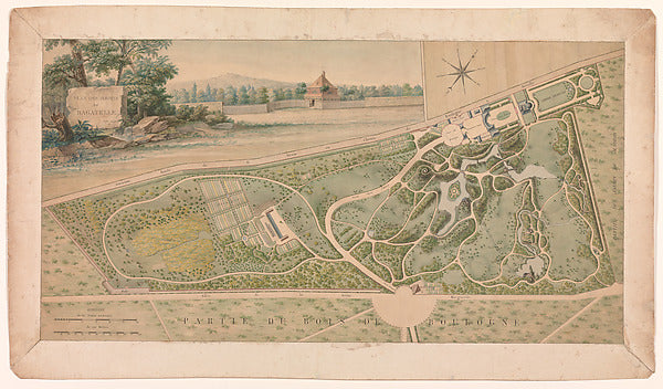 Plan for the Garden of the Château de Bagatelle 1817-Pierre La, Poster Print