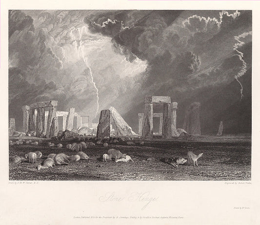 Picturesque Views in England and Wales 1832-After Joseph Mallo,16x12"(A3) Poster