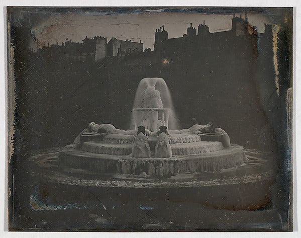 Joseph-Philibert Girault de Prangey:[Fountain at the Place d-16x12"(A3) Poster
