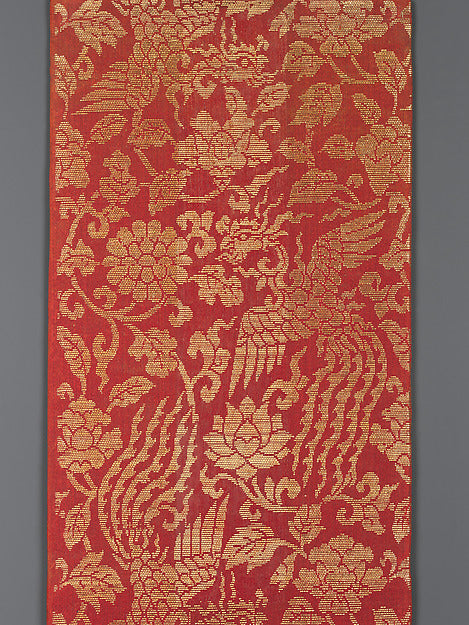 Sutra Cover with Pattern of Phoenixes among Fowers 16th cent,16x12"(A3)Poster