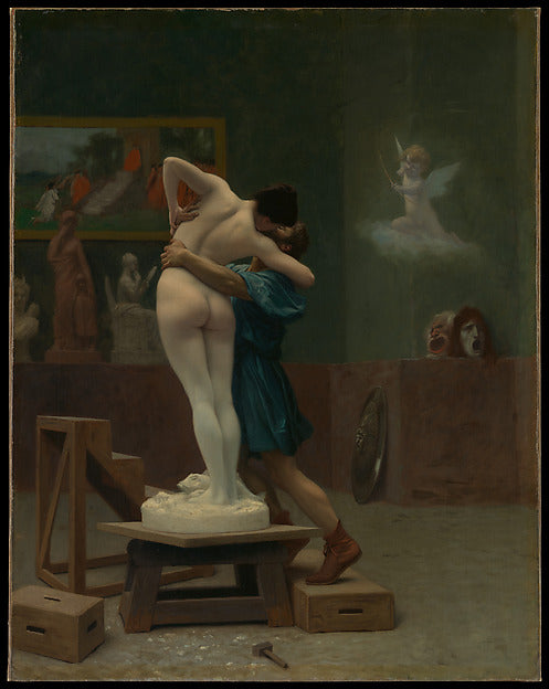 Jean-Léon Gérôme:Pygmalion and Galatea c1890-16x12"(A3) Poster