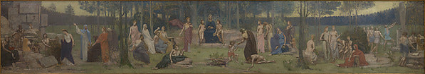 Pierre Puvis de Chavannes:The Allegory of the Sorbonne 1889-16x12"(A3) Poster