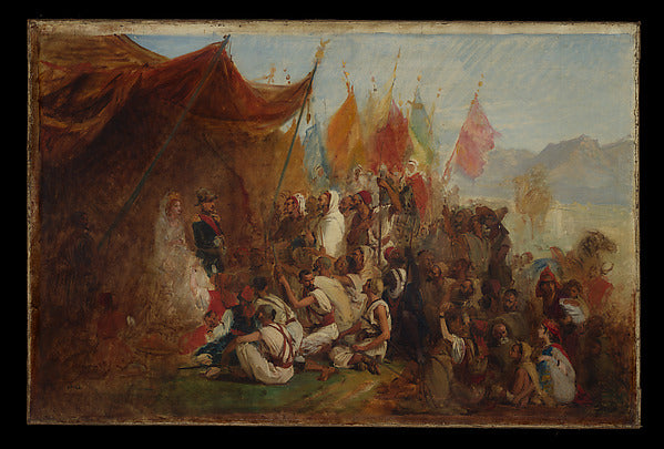 Isidore Pils:Sketch for "Reception of Emperor Napoleon III a-16x12"(A3) Poster