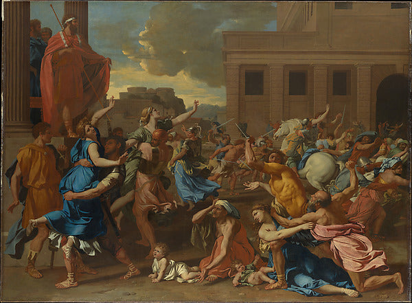 Nicolas Poussin:The Abduction of the Sabine Women probably 1-16x12"(A3) Poster