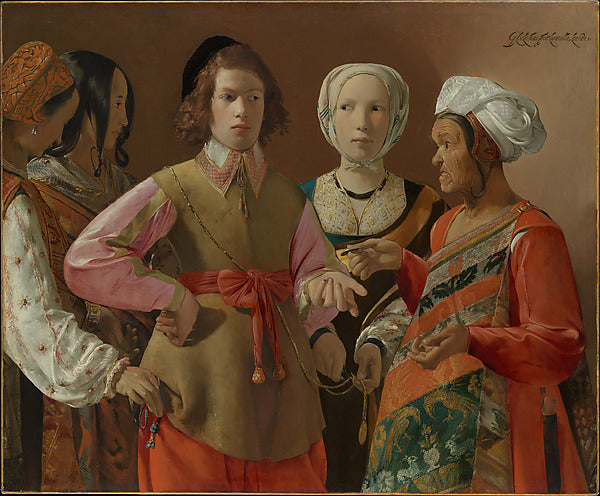 Georges de La Tour:The Fortune-Teller probably 1630s-16x12"(A3) Poster