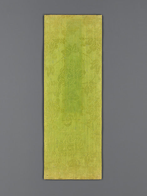 Sutra Cover with Floral Pattern of Leaves and Scrolling Stems,16x12"(A3)Poster