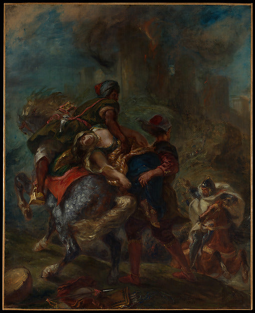 Eugène Delacroix:The Abduction of Rebecca 1846-16x12"(A3) Poster