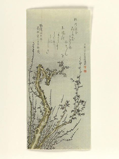 Old Plum Tree 1796-Kubo Shunman,16x12"(A3)Poster