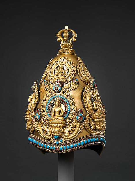 Vajracarya Priest's Crown c15th–16th cent,  Poster Print