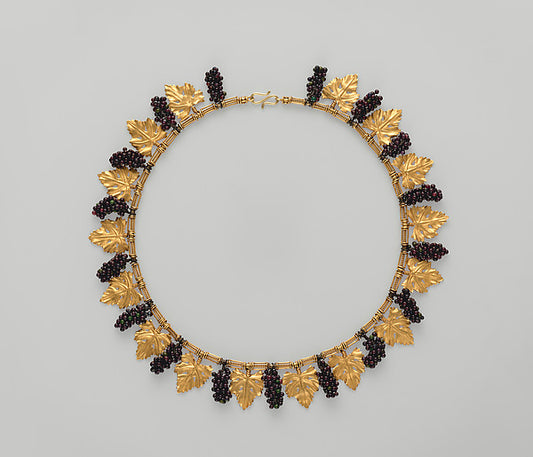 :Archaeological revival necklace c1880-16x12"(A3) Poster