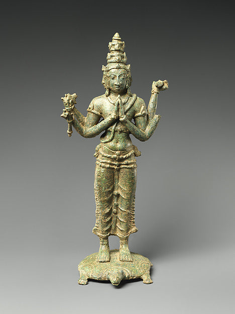 Brahma Standing on a Turtle Surrounded by the Four Lokapalas ,16x12"(A3)Poster