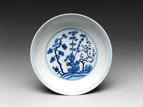 Dish with Three Friends of Winter late 16th cent,16x12"(A3)Poster