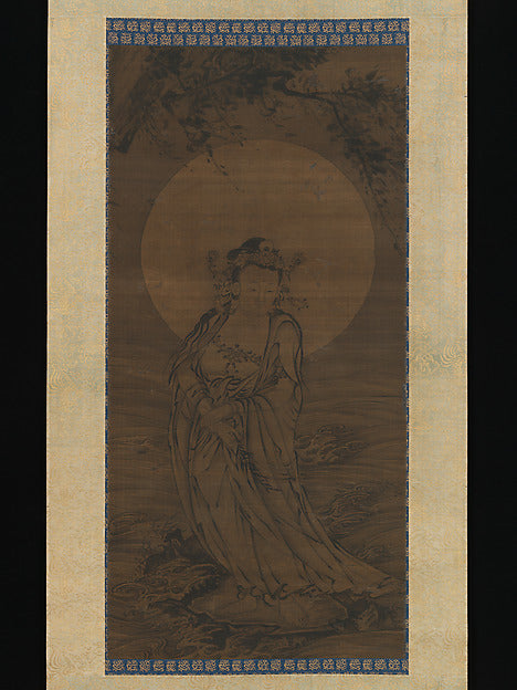 ,White-Robed Kannon 15th cent,Classic Ming China Image,16x12"(A3) Poster