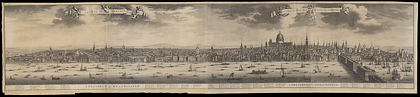 Johannes Kip:A Prospect of Westminster & A Prospect of the C-16x12"(A3) Poster