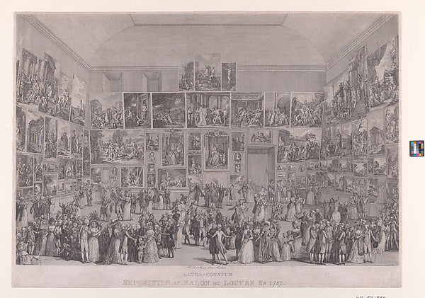 Exposition au Salon du Louvre en 1787 1787-Pietro Antonio Mart,  Poster Print Wall Art