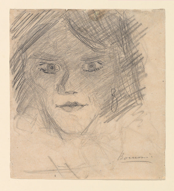 Umberto Boccioni - Study for "Modern Idol" 1911, Poster Print Wall Art
