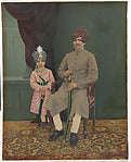 Unknown:Studio Portrait of Boy and Man 1910–1920-16x12"(A3) Poster