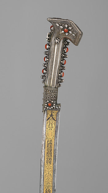 Yatagan with Scabbard dated A.H. 1238/A.D. 1822,  Poster Print Wall Art
