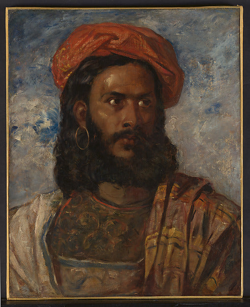 William James Müller:Study of a Man Bust-Length in Moorish C-16x12"(A3) Poster