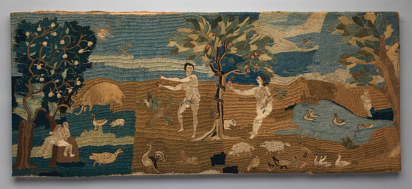 Unknown:Chimney piece with images of Adam and Eve c1760-16x12"(A3) Poster