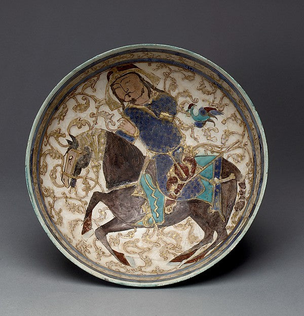 :Bowl with Prince on Horseback 12th–13th century-16x12"(A3) Poster