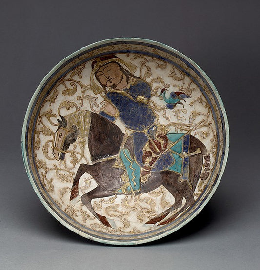 :Bowl with Prince on Horseback 12th–13th century-16x12"(A3) Poster