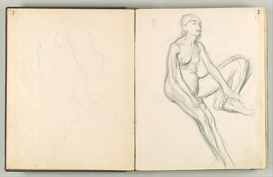 Album of Forty-five Figure Studies c1882–85,16x12"(A3) Poster
