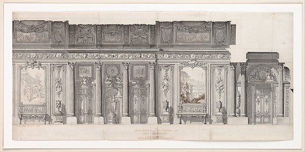 Design for a "Grande Galerie" 1769-Jean Charles Delafosse, Poster Print
