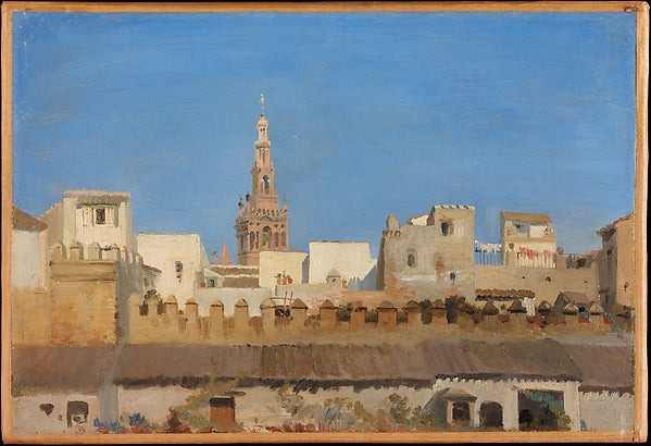 Adrien Dauzats:The Giralda Seville 1836/37-16x12"(A3) Poster