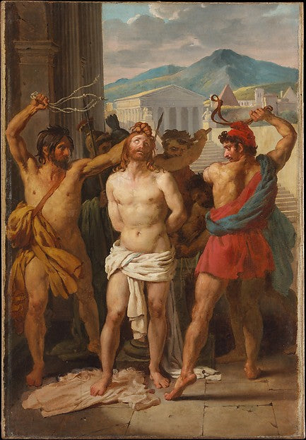 Léon Pallière:The Flagellation of Christ 1817-16x12"(A3) Poster