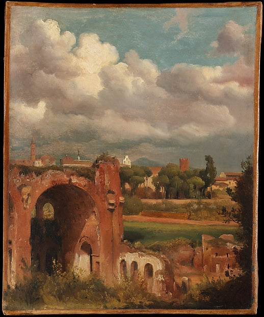 Charles Rémond:View of the Basilica of Constantine from the -16x12"(A3) Poster