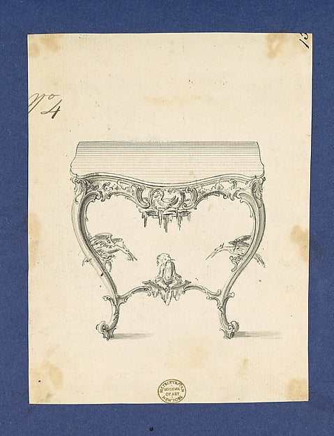 Sideboard Table  in Chippendale Drawings  Vol. I 1760-Thomas C,16x12