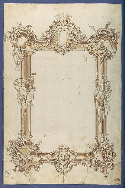 Picture Frame  in Chippendale Drawings  Vol. I 1761-Thomas Chi,  Poster Print Wall Art