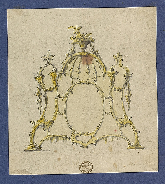 Overmantle  in Chippendale Drawings  Vol. I c1753–62-Thomas Ch,16x12