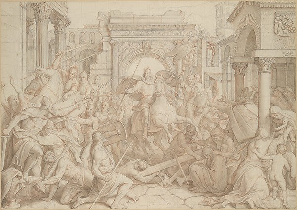 The Entrance of Charlemagne into Pavia 1840-Julius Schnorr von, Poster Print