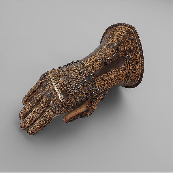 Gauntlet for the Right Hand  Belonging to the Armor of Don Alo,  Poster Print Wall Art