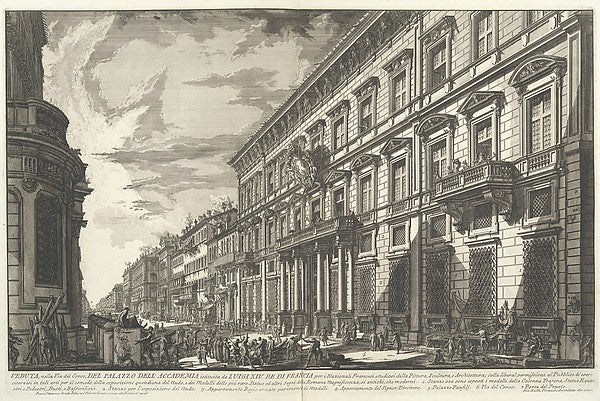 View along the Via del Corso of the Palazzo dell'Accademia  es,16x12"(A3)Poster