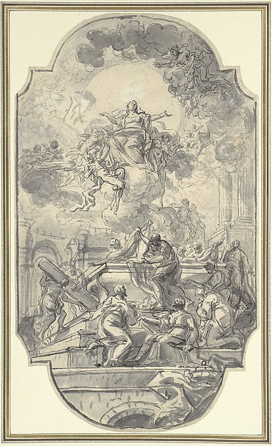 The Assumption of the Virgin 1751-Francesco de Mura,  Poster Print Wall Art