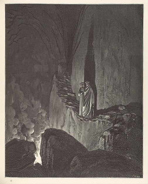 The Vision of Hell  1866,  Poster Print Wall Art