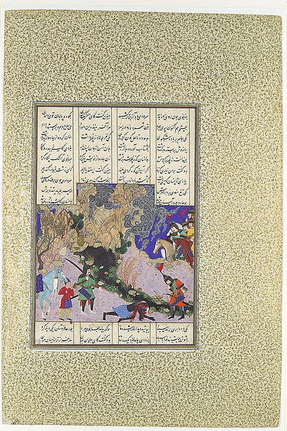 Painting attributed to Qasim ibn 'Ali:"Isfandiyar's Fourth C-16x12"(A3) Poster