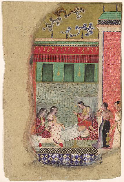 :"The Death of King Dasharatha the Father of Rama" Folio fro-16x12"(A3) Poster