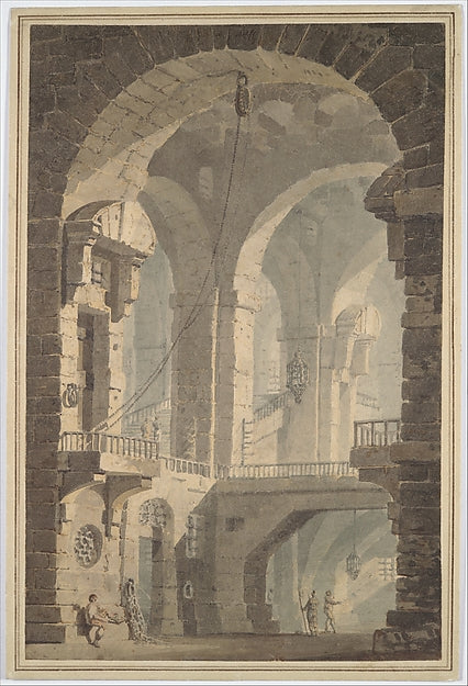 Dark Prison  1790–99-Joseph Mallord William Turner,After Giov,16x12"(A3)Poster