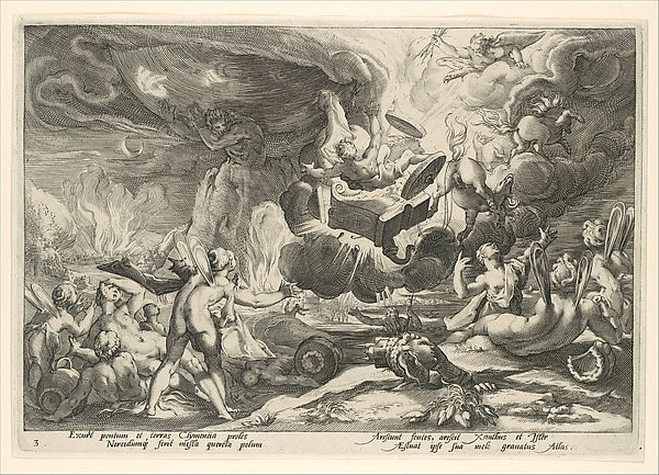 The Fall of Phaeton  from the series Ovid's Metamorphoses c158, Poster Print